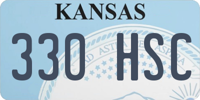 KS license plate 330HSC