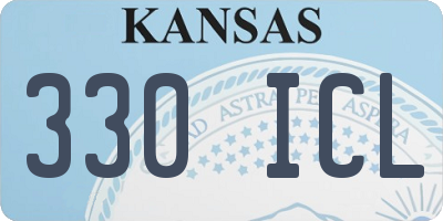 KS license plate 330ICL