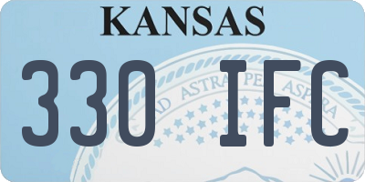 KS license plate 330IFC