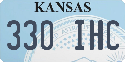 KS license plate 330IHC