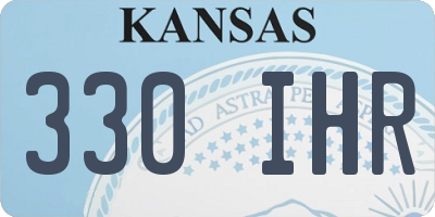 KS license plate 330IHR
