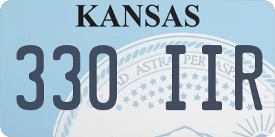 KS license plate 330IIR