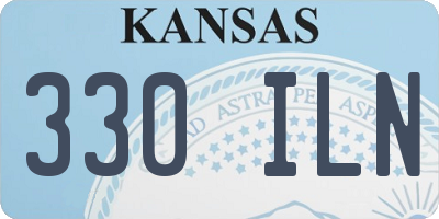 KS license plate 330ILN