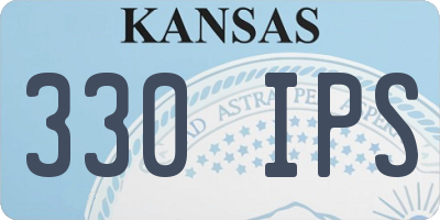KS license plate 330IPS
