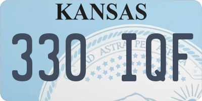 KS license plate 330IQF
