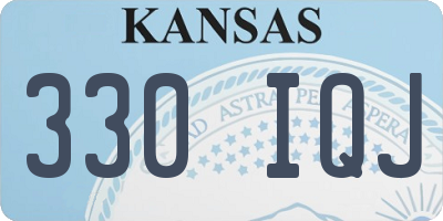 KS license plate 330IQJ