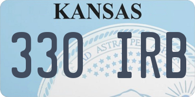 KS license plate 330IRB