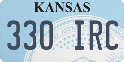 KS license plate 330IRC