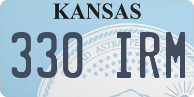 KS license plate 330IRM