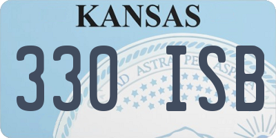 KS license plate 330ISB