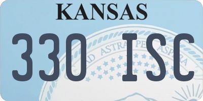 KS license plate 330ISC