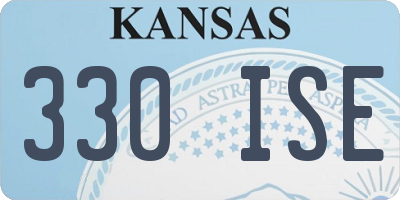 KS license plate 330ISE