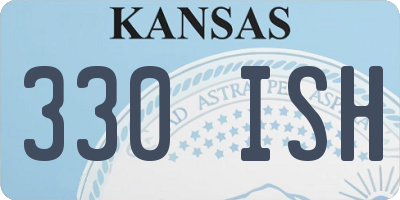 KS license plate 330ISH