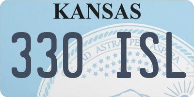 KS license plate 330ISL