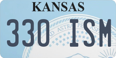 KS license plate 330ISM