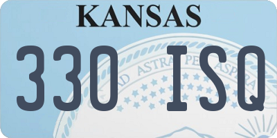 KS license plate 330ISQ
