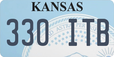 KS license plate 330ITB
