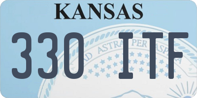 KS license plate 330ITF