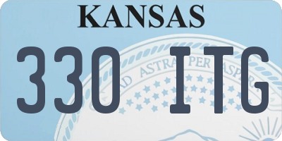 KS license plate 330ITG