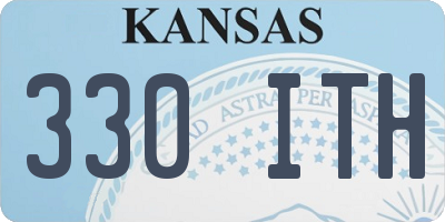 KS license plate 330ITH
