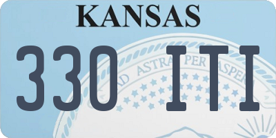 KS license plate 330ITI