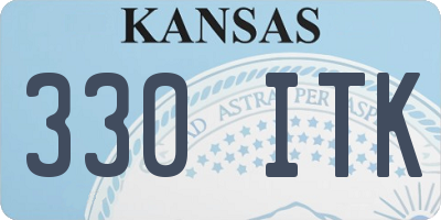 KS license plate 330ITK