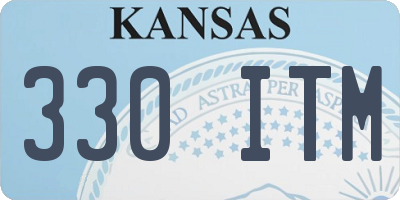 KS license plate 330ITM