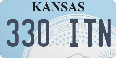 KS license plate 330ITN