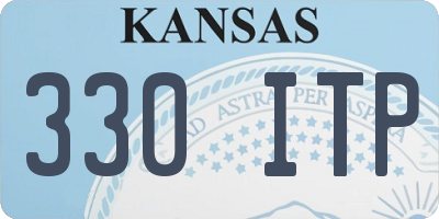 KS license plate 330ITP