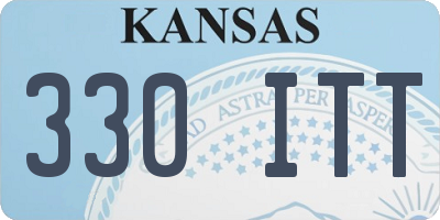 KS license plate 330ITT