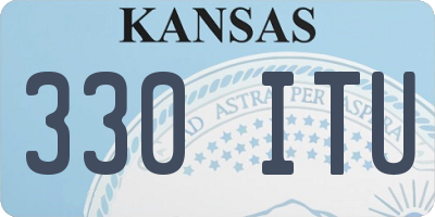 KS license plate 330ITU