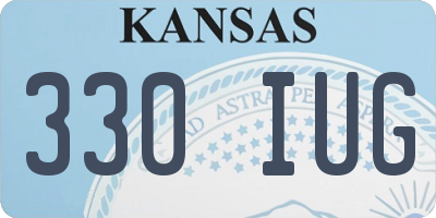KS license plate 330IUG