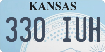 KS license plate 330IUH