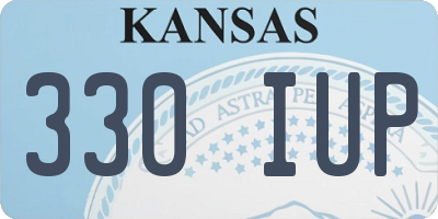 KS license plate 330IUP