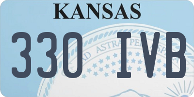 KS license plate 330IVB