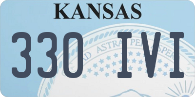 KS license plate 330IVI