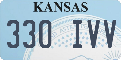 KS license plate 330IVV