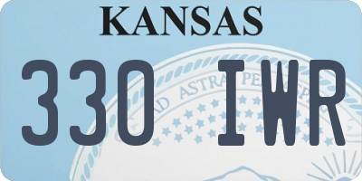 KS license plate 330IWR