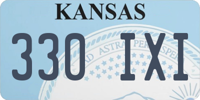KS license plate 330IXI