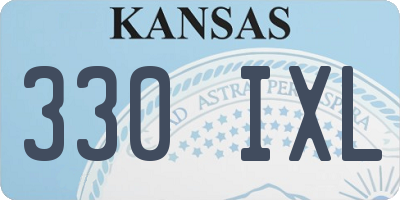 KS license plate 330IXL