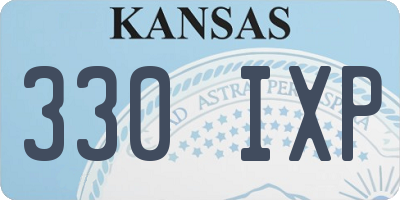 KS license plate 330IXP