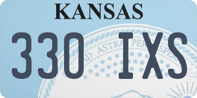 KS license plate 330IXS