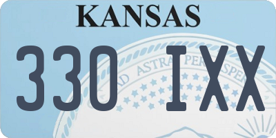 KS license plate 330IXX