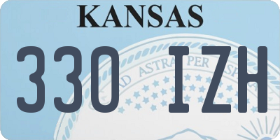 KS license plate 330IZH