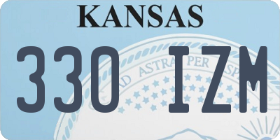 KS license plate 330IZM