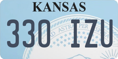 KS license plate 330IZU