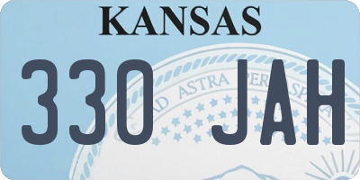 KS license plate 330JAH