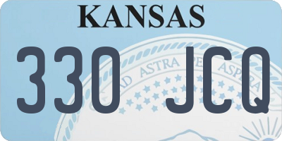 KS license plate 330JCQ