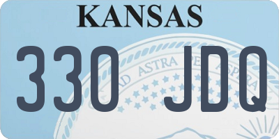 KS license plate 330JDQ
