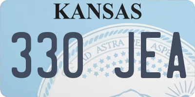 KS license plate 330JEA